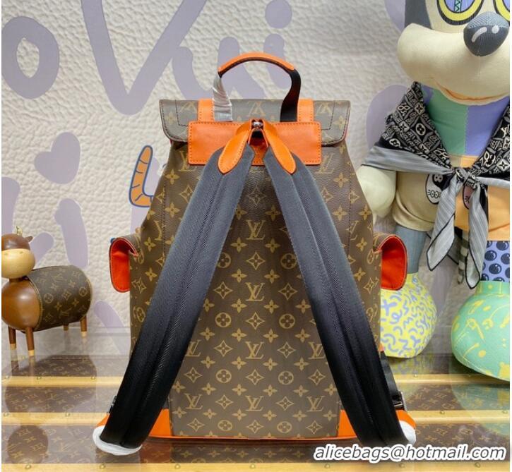 Promotional Grade Louis Vuitton Monogram Canvas Christopher MM M46813 Orange