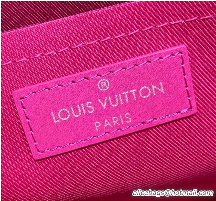 Inexpensive Louis Vuitton Monogram Macassar Canvas Pochette Voyage MM M82857 Pink