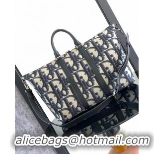 Super Quality Dior Weekender 40 Travel Bag in Beige and Black Maxi Dior Oblique Jacquard CD1014 2023