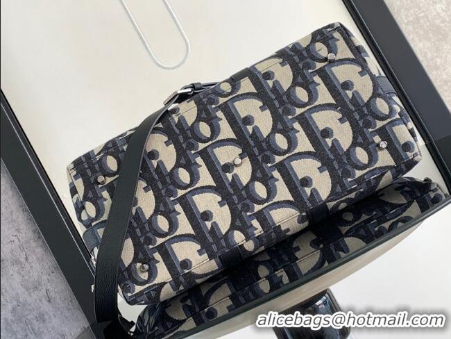 Super Quality Dior Weekender 40 Travel Bag in Beige and Black Maxi Dior Oblique Jacquard CD1014 2023