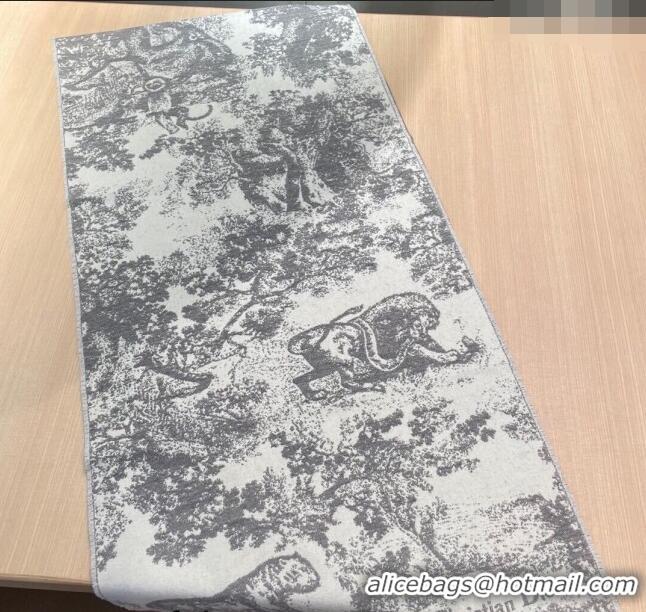 Buy Inexpensive Dior Toile de Jouy Long Scarf 45x190cm 1123 Grey 2023