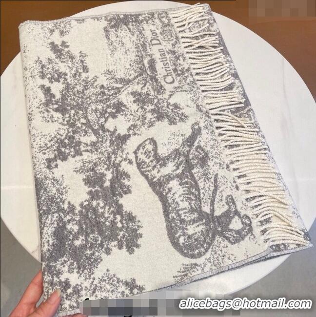 Buy Inexpensive Dior Toile de Jouy Long Scarf 45x190cm 1123 Grey 2023