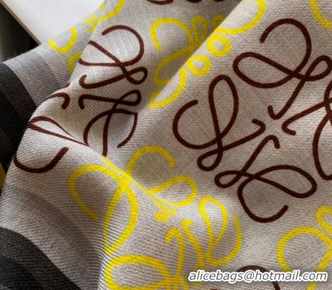 Grade Design Loewe Square Cashmere Scarf 140cm L1123 Yellow 2023