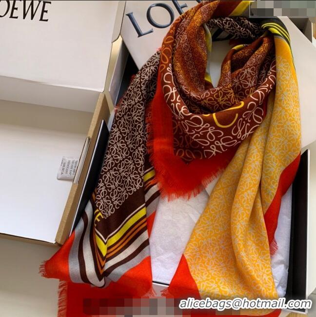 Grade Design Loewe Square Cashmere Scarf 140cm L1123 Yellow 2023