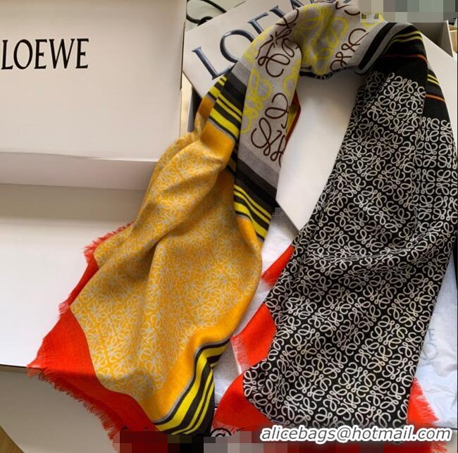 Grade Design Loewe Square Cashmere Scarf 140cm L1123 Yellow 2023