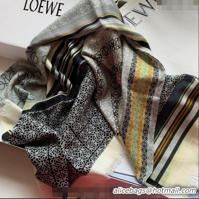 Reasonable Price Loewe Square Cashmere Scarf 140cm L1123 Grey 2023