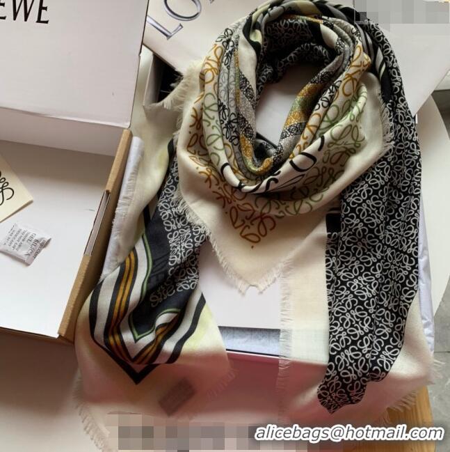 Reasonable Price Loewe Square Cashmere Scarf 140cm L1123 Grey 2023