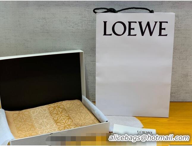 Super Quality Loewe Anagram Long Wool Scarf 45x200cm L1123 Apricot 2023