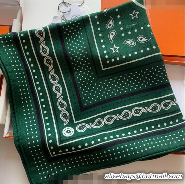 Grade Quality Hermes Cashmere & Silk Sqaure Shawl Scarf 140cm KEY H112140 Green 2023 TOP