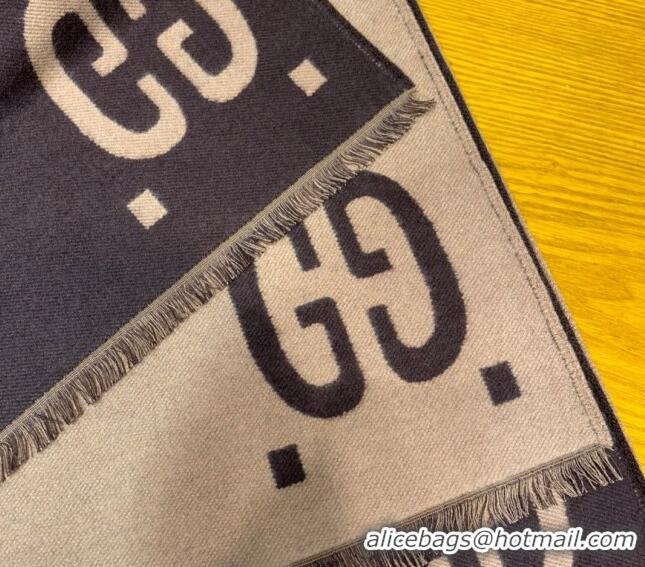 Super Quality Gucci Jumbo GG Wool Scarf 35x190cm G1206 Brown 2023