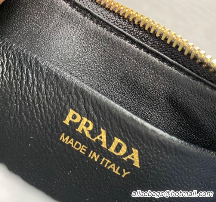 Most Popular Prada leather shoulder bag 1BC199 Black