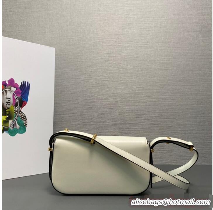 Trendy Design Prada Leather shoulder bag 1BD339 White