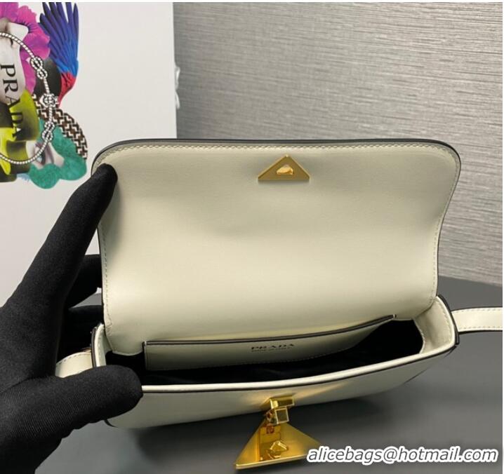 Trendy Design Prada Leather shoulder bag 1BD339 White