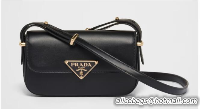 Low Cost Prada Leather shoulder bag 1BD339 Black