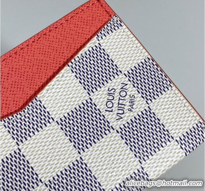 Reasonable Price Louis Vuitton Damier Azur Canvas Card Holder PM M82872-10