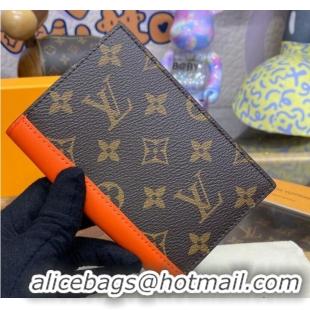 Best Luxury Louis Vuitton Monogram canvas Passport Cover M82862 orange