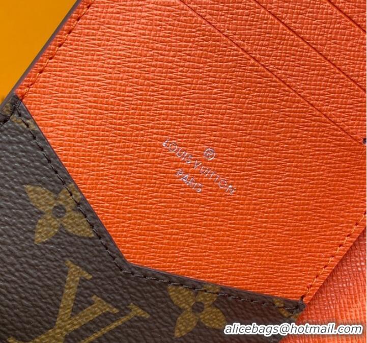 Best Luxury Louis Vuitton Monogram canvas Passport Cover M82862 orange