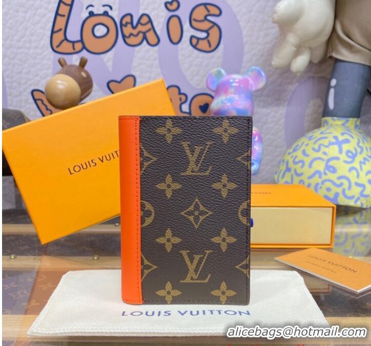 Best Luxury Louis Vuitton Monogram canvas Passport Cover M82862 orange