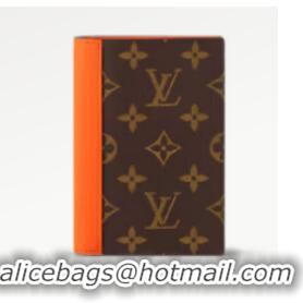 Best Luxury Louis Vuitton Monogram canvas Passport Cover M82862 orange