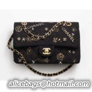 Grade Design Chanel SMALL CLASSIC HANDBAG A01113 Black