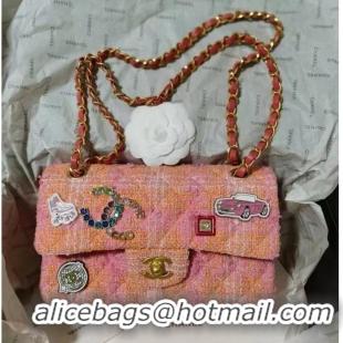 Buy Cheap Chanel CLASSIC HANDBAG A01113 Coral Pink