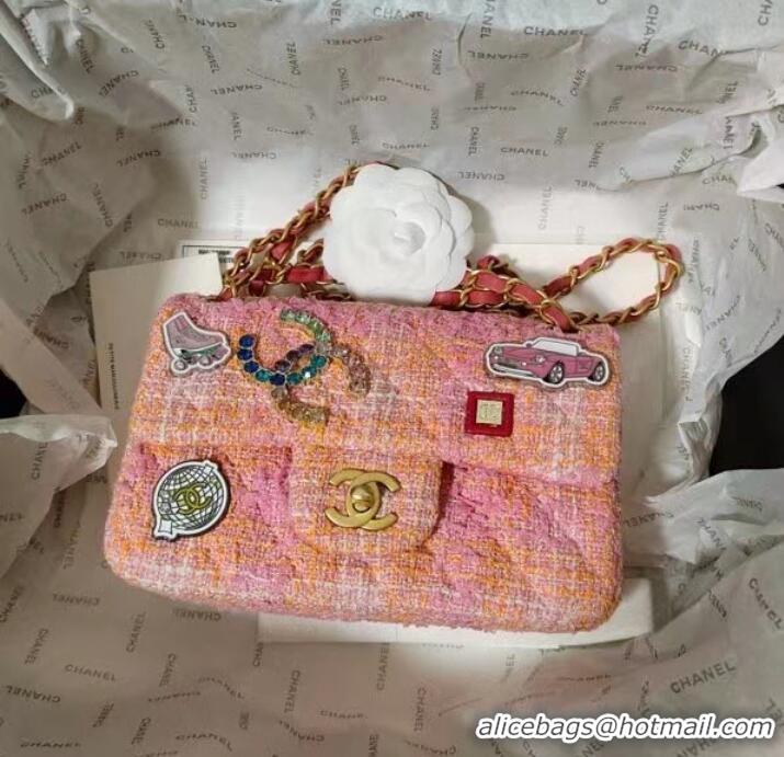 Buy Cheap Chanel CLASSIC HANDBAG A01113 Coral Pink