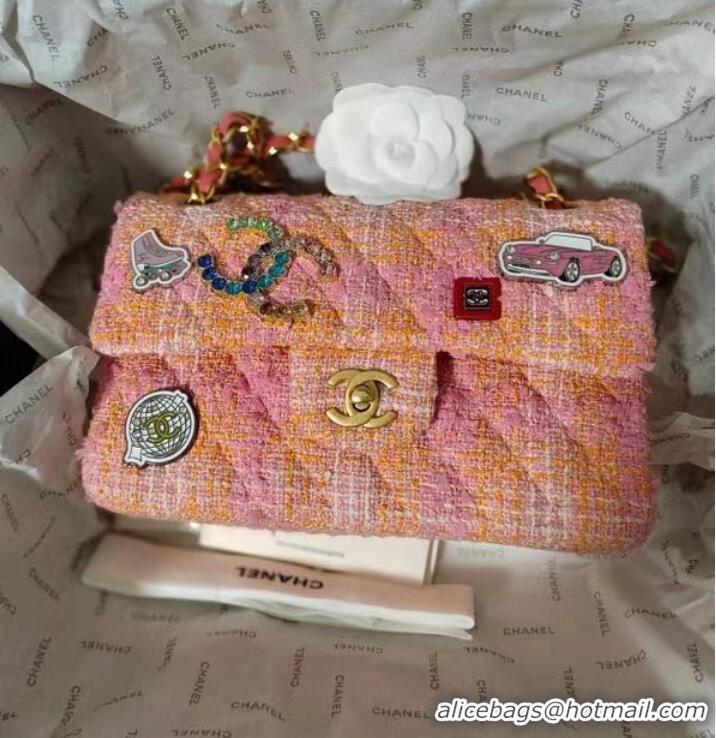 Famous Brand Chanel CLASSIC HANDBAG A01116 Coral Pink