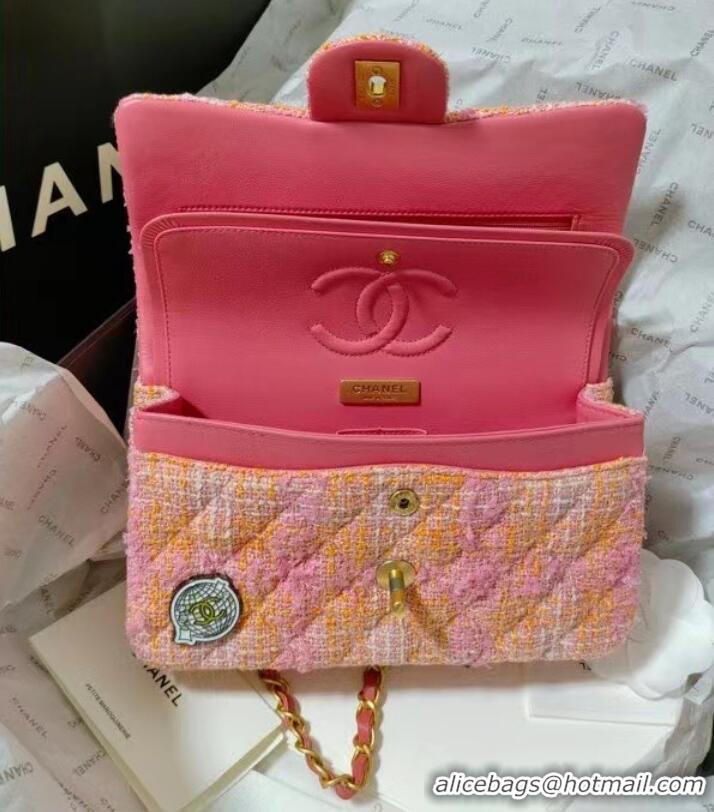 Famous Brand Chanel CLASSIC HANDBAG A01116 Coral Pink