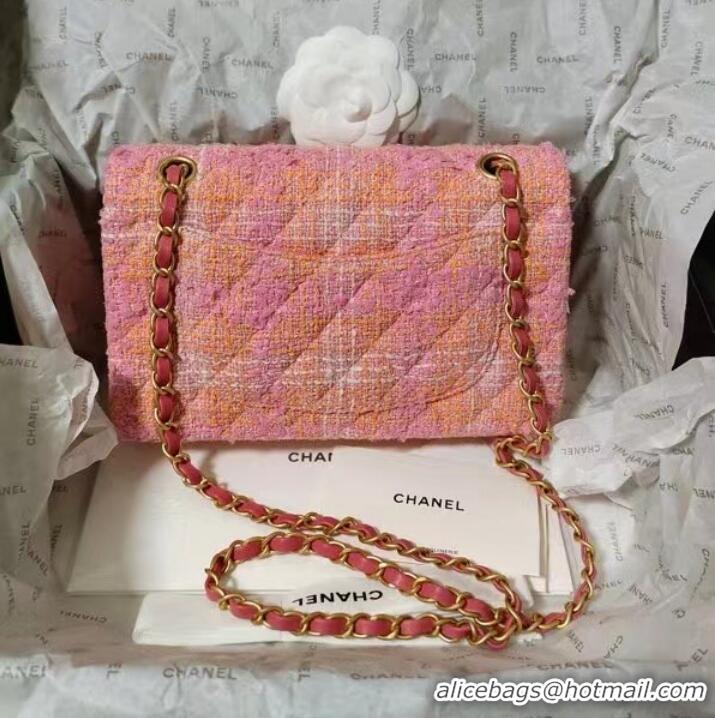 Famous Brand Chanel CLASSIC HANDBAG A01116 Coral Pink