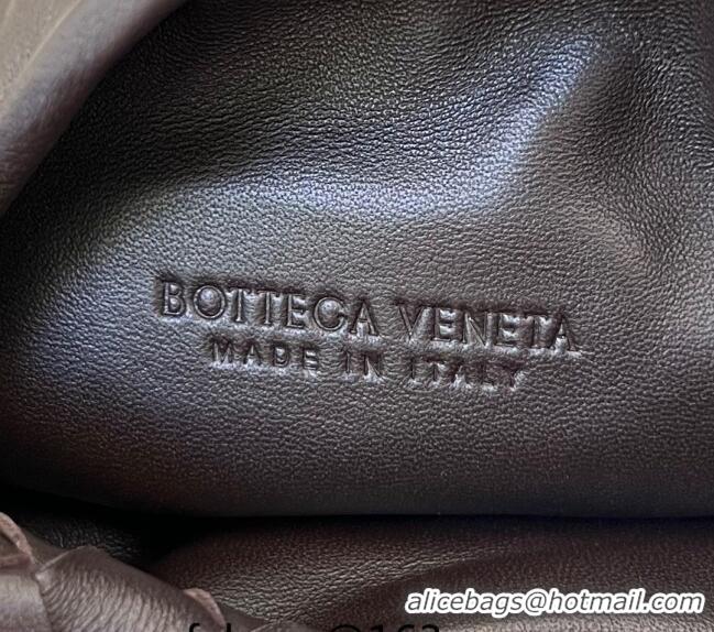 Grade Design Bottega Veneta Mini Hop Hobo Bag in Intrecciato Leather 777586 Fondant Brown 2023