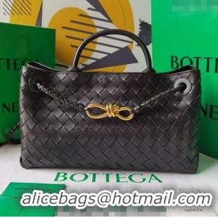 Discount Bottega Veneta Small East/West Andiamo Top Handle Bag in Intrecciato Leather 754990 Fondant Brown 2023