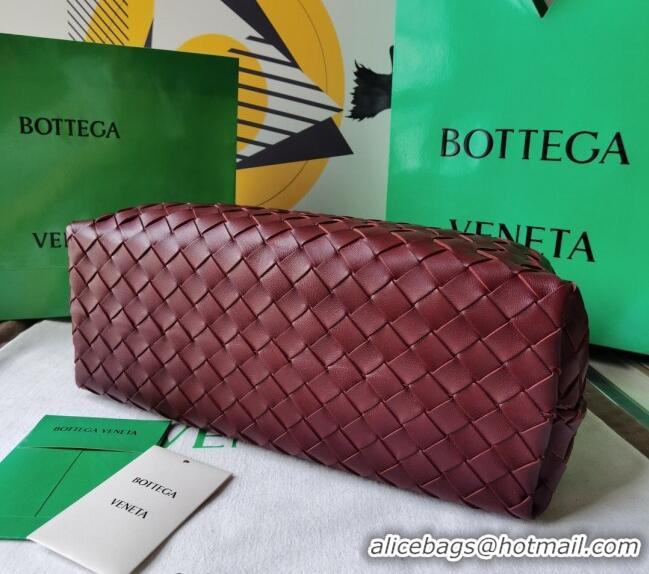 Promotional Bottega Veneta Medium Andiamo Top Handle Bag in Intrecciato Leather 743572 Burgundy 2023