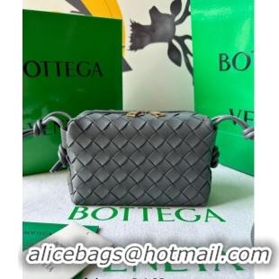 Inexpensive Bottega Veneta Mini Loop Camera Bag in Intrecciato Leather 723547 Thunder Grey 2023