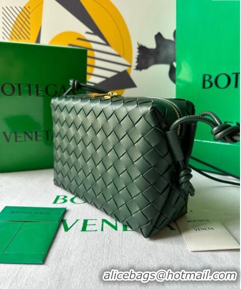 Discount Bottega Veneta Small Loop Camera Bag in Intrecciato Leather 736130 Raintree Green 2023