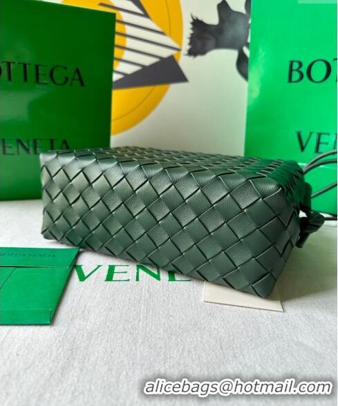 Discount Bottega Veneta Small Loop Camera Bag in Intrecciato Leather 736130 Raintree Green 2023