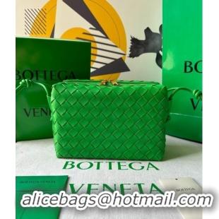 Low Cost Bottega Veneta Small Loop Camera Bag in Intrecciato Leather 736130 Parakeet Green 2023