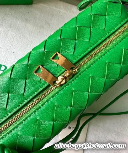 Low Cost Bottega Veneta Small Loop Camera Bag in Intrecciato Leather 736130 Parakeet Green 2023