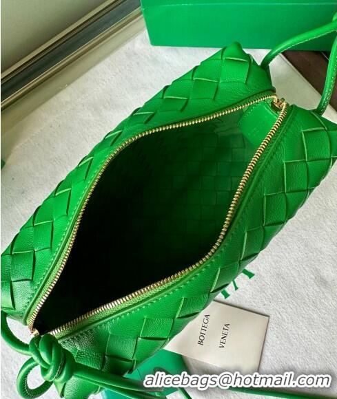 Low Cost Bottega Veneta Small Loop Camera Bag in Intrecciato Leather 736130 Parakeet Green 2023