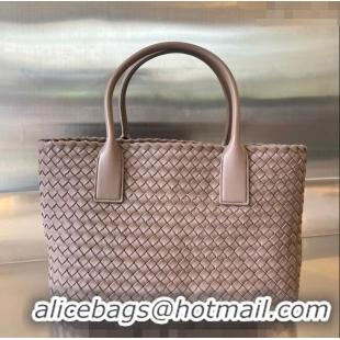 Inexpensive Bottega Veneta Medium Cabat Tote Bag in Intrecciato Leather 608810 Khaki 2023