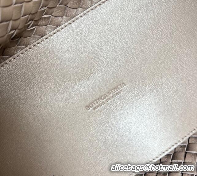 Inexpensive Bottega Veneta Medium Cabat Tote Bag in Intrecciato Leather 608810 Khaki 2023