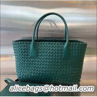 Buy Cheap Bottega Veneta Medium Cabat Tote Bag in Intrecciato Leather 608810 Turq Green 2023