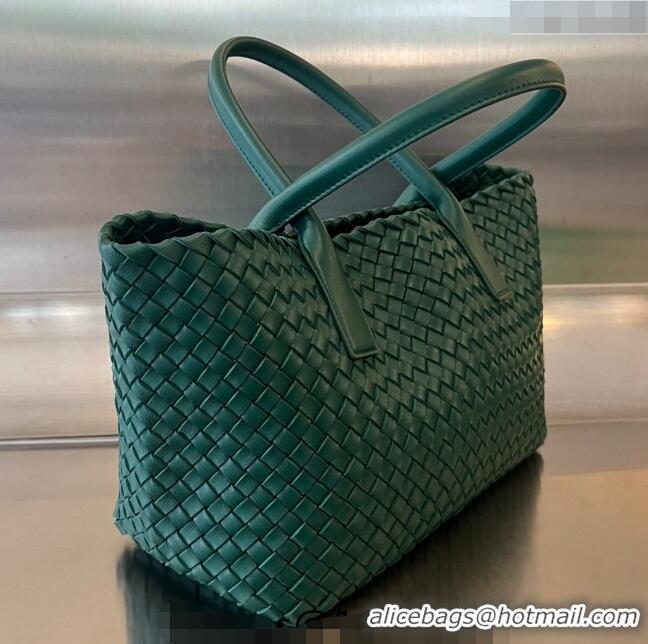 Buy Cheap Bottega Veneta Medium Cabat Tote Bag in Intrecciato Leather 608810 Turq Green 2023