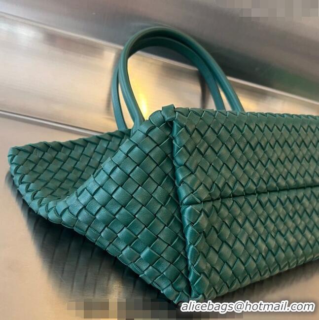 Buy Cheap Bottega Veneta Medium Cabat Tote Bag in Intrecciato Leather 608810 Turq Green 2023