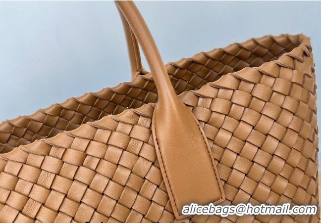 Reasonable Price Bottega Veneta Medium Cabat Tote Bag in Intrecciato Leather 608810 Wood Brown 2023