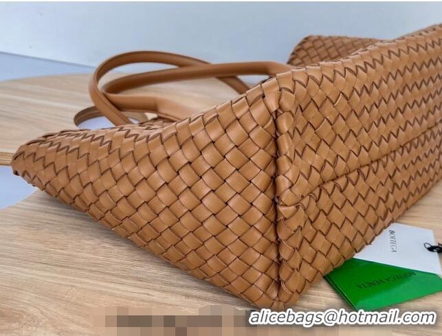 Reasonable Price Bottega Veneta Medium Cabat Tote Bag in Intrecciato Leather 608810 Wood Brown 2023