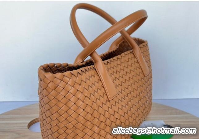 Reasonable Price Bottega Veneta Medium Cabat Tote Bag in Intrecciato Leather 608810 Wood Brown 2023