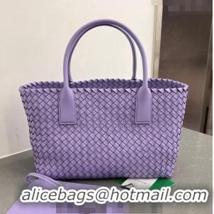 Grade Design Bottega Veneta Medium Cabat Tote Bag in Intrecciato Leather 608810 Purple 2023