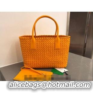 Best Quality Bottega Veneta Medium Cabat Tote Bag in Intrecciato Leather 608810 Orange 2023