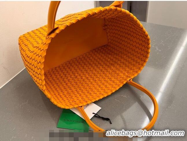 Best Quality Bottega Veneta Medium Cabat Tote Bag in Intrecciato Leather 608810 Orange 2023