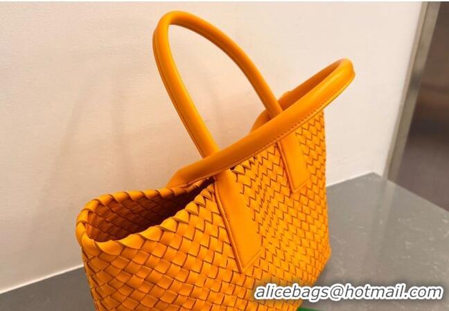 Best Quality Bottega Veneta Medium Cabat Tote Bag in Intrecciato Leather 608810 Orange 2023